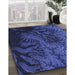 Machine Washable Transitional Royal Blue Rug in a Family Room, wshpat1409blu