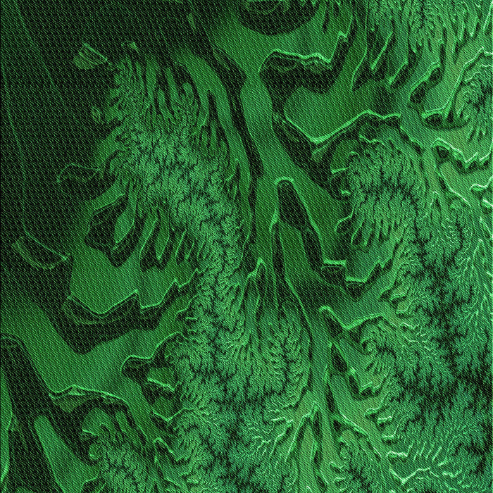 Patterned Deep Emerald Green Rug, pat1409grn