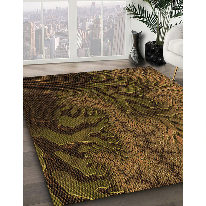 Machine Washable Transitional Night Red Rug in a Family Room, wshpat1409org
