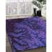 Machine Washable Transitional Purple Rug in a Family Room, wshpat1409pur