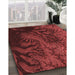 Machine Washable Transitional Maroon Red Rug in a Family Room, wshpat1409rd