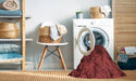 Machine Washable Transitional Maroon Red Rug in a Washing Machine, wshpat1409rd