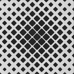 Square Patterned Platinum Gray Novelty Rug, pat140