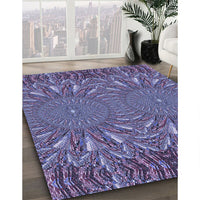 Patterned Purple Rug, pat141blu