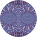 Square Patterned Purple Rug, pat141blu