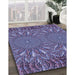 Patterned Purple Rug in Family Room, pat141blu