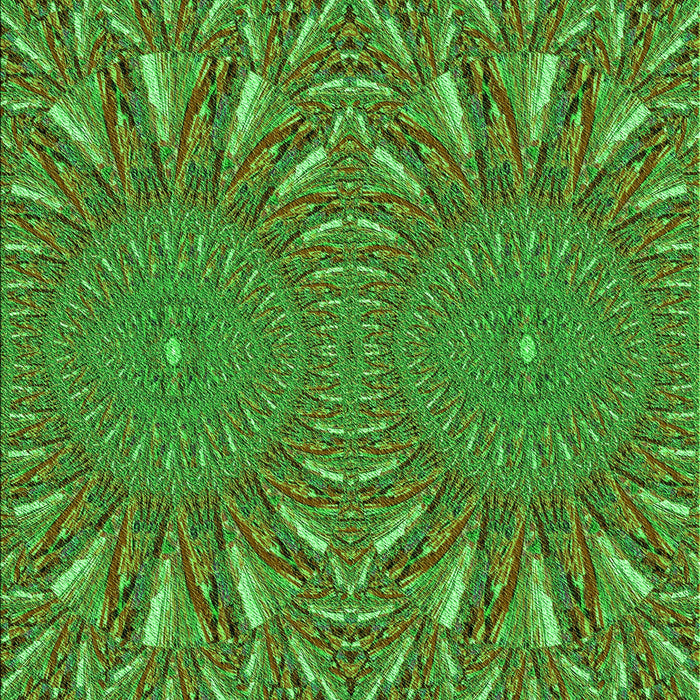 Patterned Army Green Rug, pat141grn