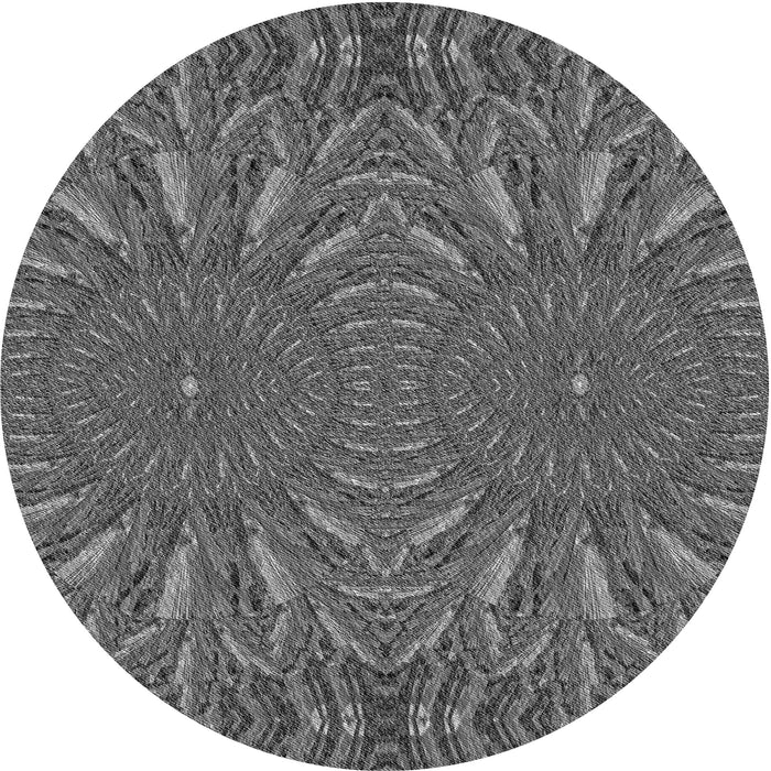 Square Patterned Black Rug, pat141gry