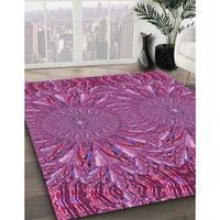 Patterned Orchid Purple Rug, pat141pur