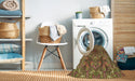 Machine Washable Transitional Caramel Brown Rug in a Washing Machine, wshpat1410brn