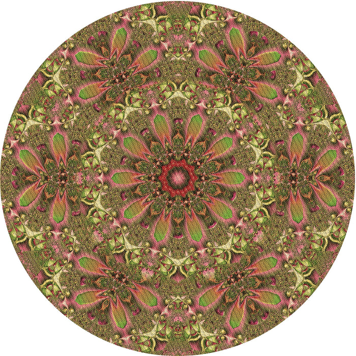 Square Patterned Caramel Brown Rug, pat1410brn