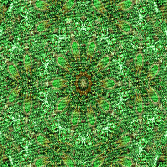 Patterned Neon Green Rug, pat1410grn