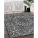 Patterned Gray Rug in Family Room, pat1410gry