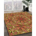 Machine Washable Transitional Cinnamon Brown Rug in a Family Room, wshpat1410org