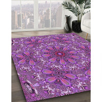 Patterned Purple Rug, pat1410pur