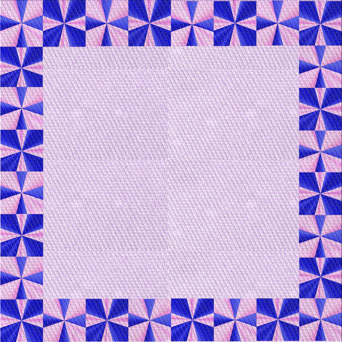 Round Patterned Purple Rug, pat1411pur