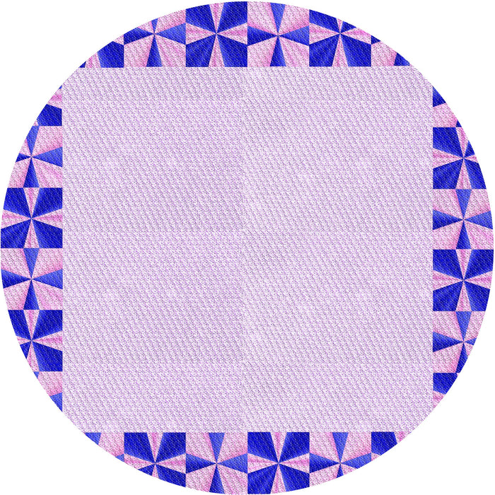 Square Patterned Purple Rug, pat1411pur
