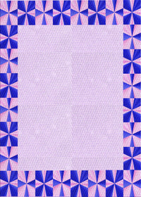 Machine Washable Transitional Purple Rug, wshpat1411pur