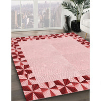 Patterned Red Rug, pat1411rd