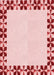 Patterned Red Rug, pat1411rd