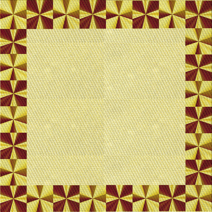 Round Machine Washable Transitional Sedona Brown Rug, wshpat1411yw