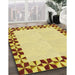 Patterned Sedona Brown Rug in Family Room, pat1411yw