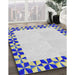 Patterned Champagne Beige Novelty Rug in Family Room, pat1411