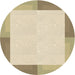 Square Machine Washable Transitional Golden Blonde Gold Rug in a Living Room, wshpat1412brn