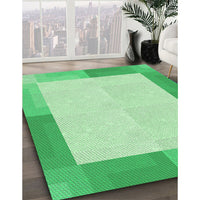 Patterned Green Rug, pat1412grn