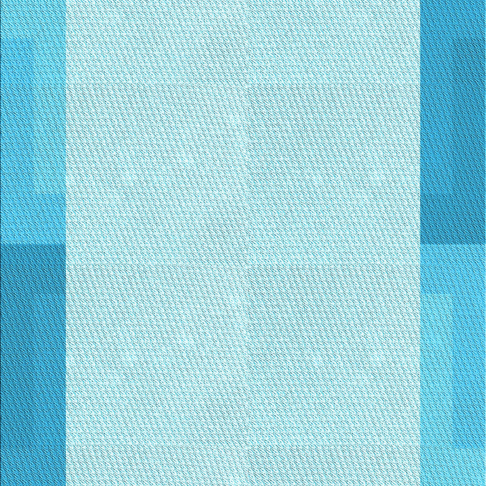 Patterned Bright Turquoise Blue Rug, pat1412lblu