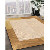 Patterned Khaki Gold Rug, pat1412org