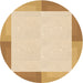 Square Machine Washable Transitional Khaki Gold Rug in a Living Room, wshpat1412org