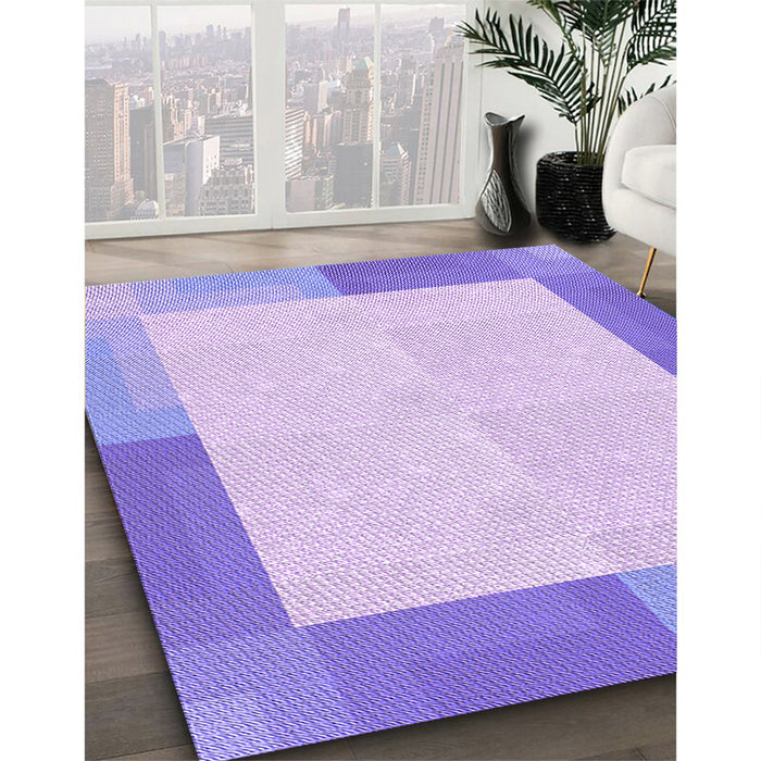 Machine Washable Transitional Purple Mimosa Purple Rug in a Family Room, wshpat1412pur