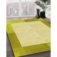 Patterned Brown Rug, pat1412yw