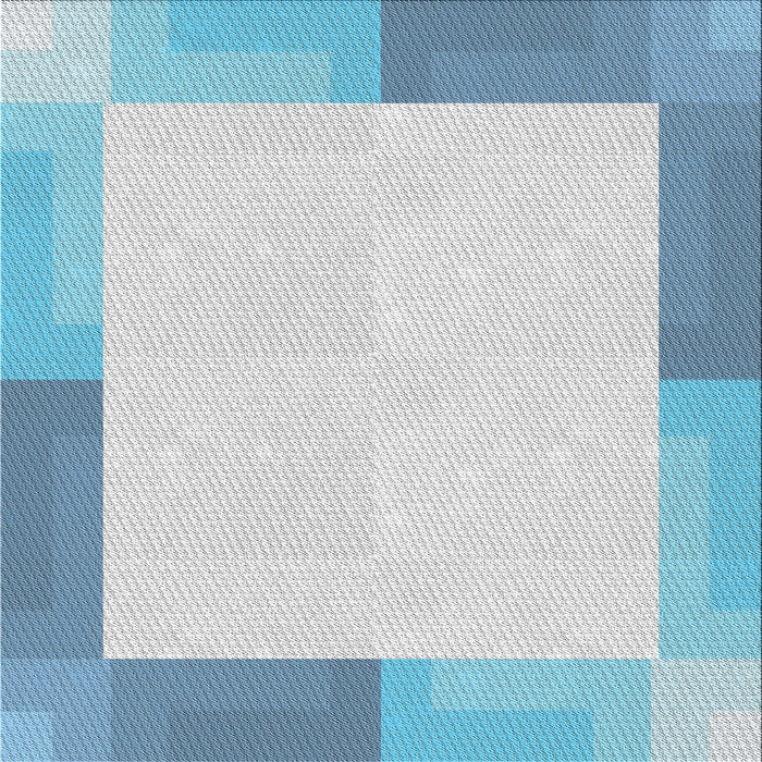 Sideview of Machine Washable Transitional Blue Rug, wshpat1412