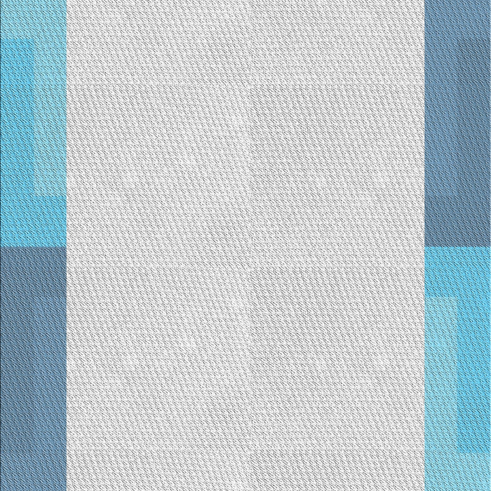 Patterned Blue Novelty Rug, pat1412