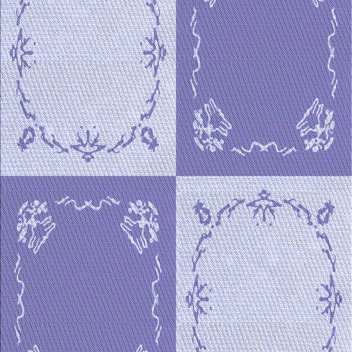 Patterned Medium Slate Blue Rug, pat1413blu