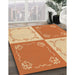 Machine Washable Transitional Orange Red Orange Rug in a Family Room, wshpat1413org