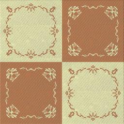 Sideview of Machine Washable Transitional Gold Rug, wshpat1413