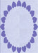 Machine Washable Transitional Lavender Blue Rug, wshpat1414blu