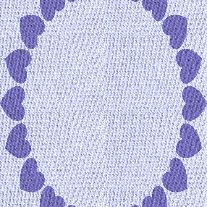 Patterned Lavender Blue Rug, pat1414blu