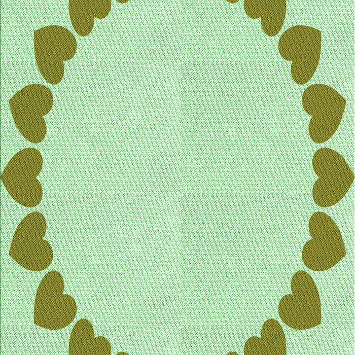 Patterned Mint Green Rug, pat1414grn