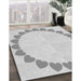 Machine Washable Transitional Platinum Gray Rug in a Family Room, wshpat1414gry