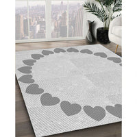 Patterned Platinum Gray Rug, pat1414gry