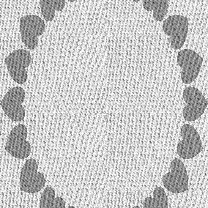 Machine Washable Transitional Platinum Gray Rug, wshpat1414gry