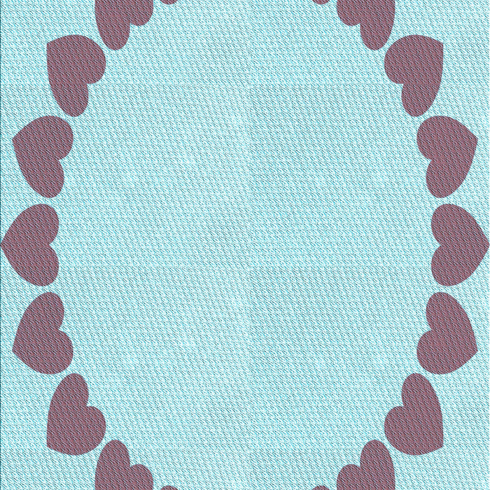 Patterned Columbia Blue Rug, pat1414lblu