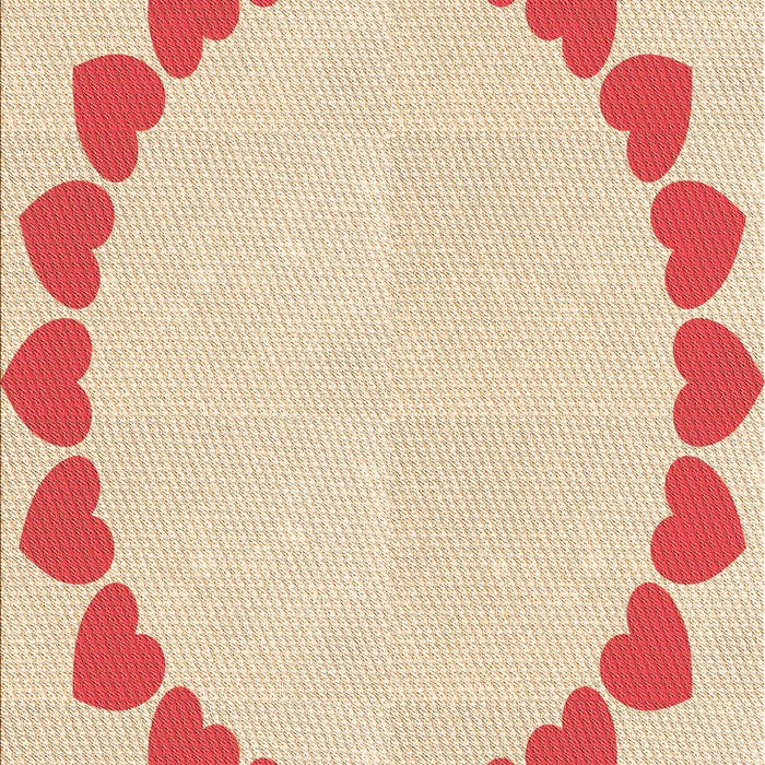 Patterned Orange Rug, pat1414org