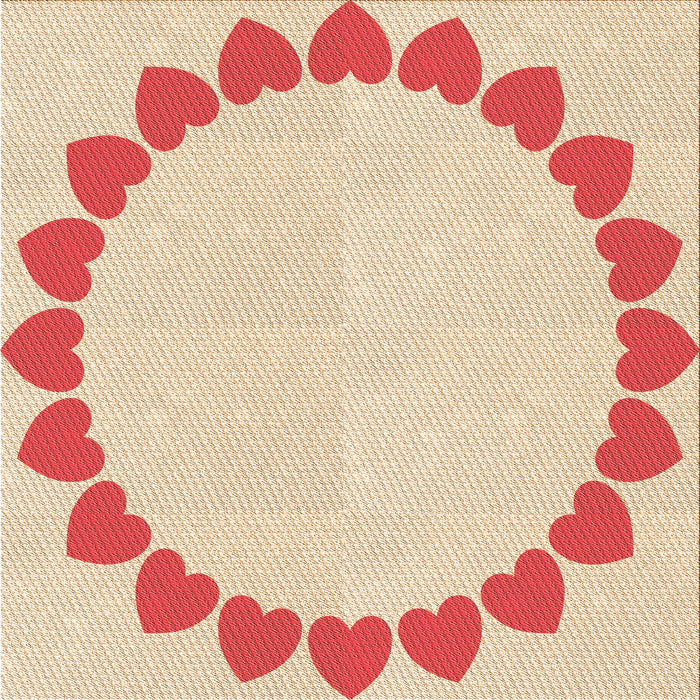 Round Machine Washable Transitional Orange Rug, wshpat1414org