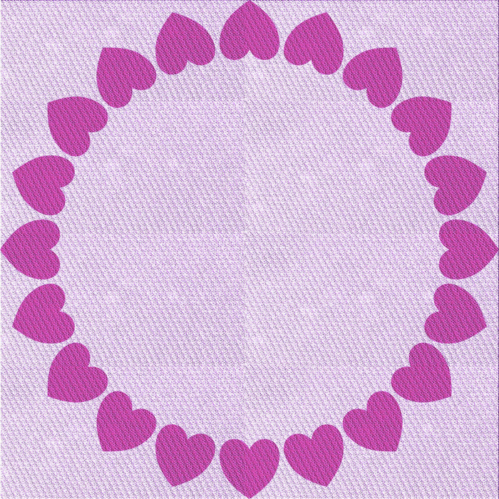 Round Machine Washable Transitional Crimson Purple Rug, wshpat1414pur