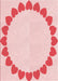 Machine Washable Transitional Light Rose Pink Rug, wshpat1414rd